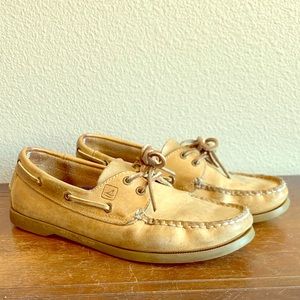 Tan Sperry Boat Shoes